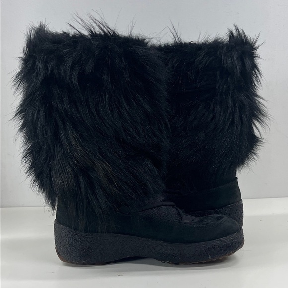 Oscar Sport Fur & Suede Boot in Black Size 38/US 7 - Picture 5 of 9
